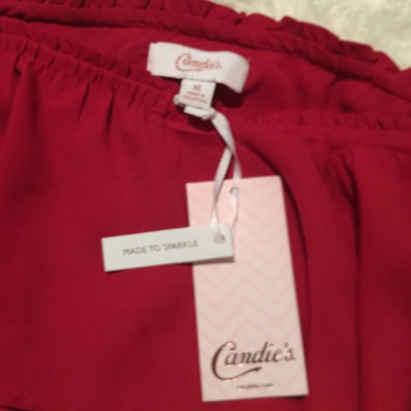 NWT ADORABLE ONE SHOULDER CROPPED TOP - Picture 3 of 4